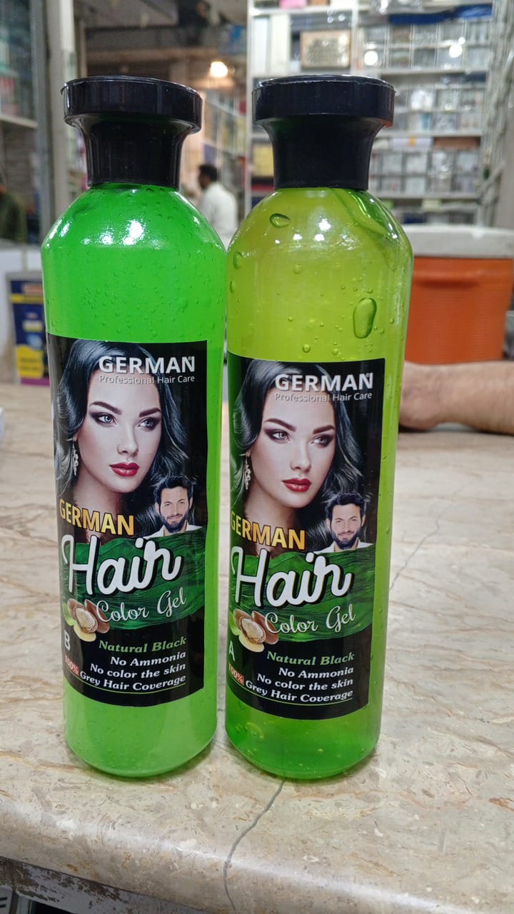 German hair color gel with Argan oil